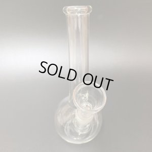 画像2: 7inch Clear Glass Bong Flask  ガラスボング 18cm