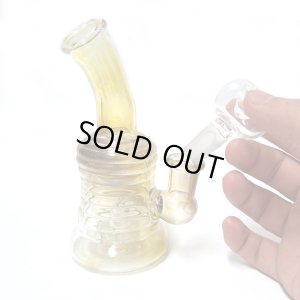 画像4: Mini Color Changing Glass Bong ステムレス シャワーヘッド カラーチェンジ ミニガラスボング 14cm