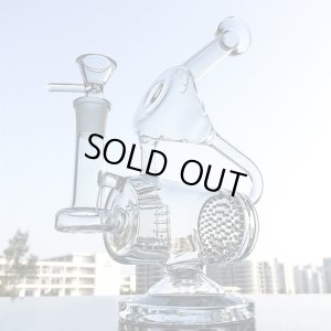 画像2: Glass Recycler Bong 23cm ガラス リサイクラー ボング