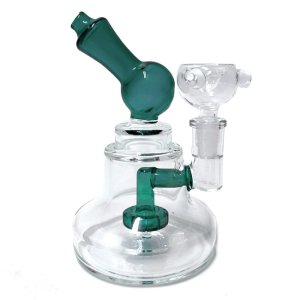 画像2: Glass Stand Bagel Bong 15cm スタンドベーグル ボング