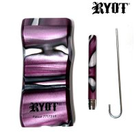 RYOT -  Acrylic Magnetic Dugout with One Hitter  ワンヒッターボックス ／ パープル&ホワイト