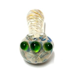 画像3: Silver Furned Spiral Glass Pipe ガラスパイプ