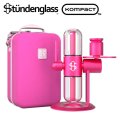 （正規品）  Stundenglass - Kompact Gravity Hookah Pink コンパクト グラビティボング ＆ フーカー ピンク （ シーシャ用フーカー & 水パイプ ボング）  