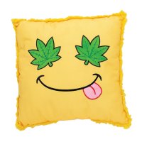 Wacky Pillowz - Leaf Eyes Smiley Face クッション