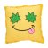 画像1: Wacky Pillowz - Leaf Eyes Smiley Face クッション (1)