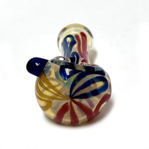 画像4: Color Changing Stripe Glass Pipe ガラスパイプ