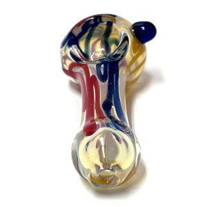 画像3: Color Changing Stripe Glass Pipe ガラスパイプ