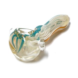 画像3: Color Changing Stripe Glass Pipe ガラスパイプ