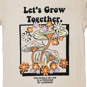 画像2: Brisco Brands - Let's Grow Together ユニセックス Tシャツ ／ ベージュ