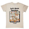 Brisco Brands - Let's Grow Together ユニセックス Tシャツ ／ ベージュ