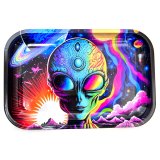 Psychedelic Alien メタルローリングトレイ