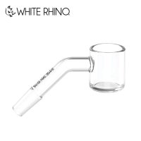 White Rhino - 2mm Quartz Banger 45° ワックス・ ダブリグ用　火皿 バンガーネイル（太さ14mm ／ オス型 ）