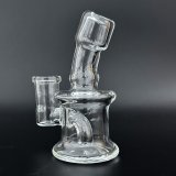 Stemless Mini Glass Bong ステムレス ミニガラス ボング（火皿なし）9.5cm