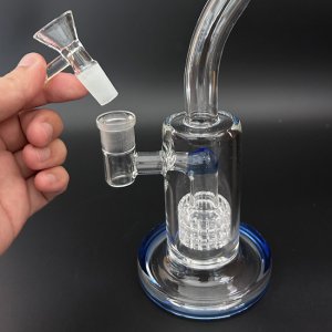 画像3: Thick Stemless Glass Bong チック ステムレス ガラスボング 21cm