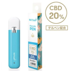 画像1: 【新基準値対応】NATUuR CBD Disposable Pen 1.0ml ナチュール 使い捨て CBDペン（CBD含有率20%）