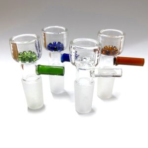 画像1: Filter Glass Bowl - スクリーン不要 ガラスボング 水パイプ用　火皿 ／ 14mm オス型