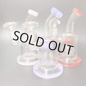 画像: Small Stemless 4Tree Glass Bong スモールステムレス4ツリーガラスボング 15.5cm