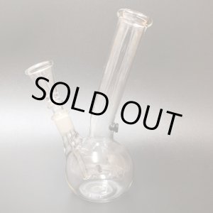 画像: 7inch Clear Glass Bong Flask  ガラスボング 18cm