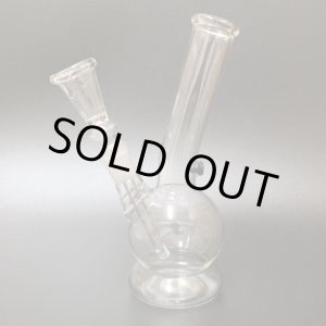 画像: 7inch Clear Glass Bong Stand  ガラスボング 18cm