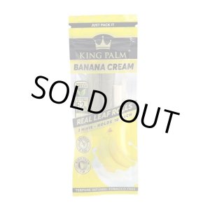 画像: KING PALM - Mini Pre-Rolled Banana Cream ナチュラルリーフラップ 2本入り