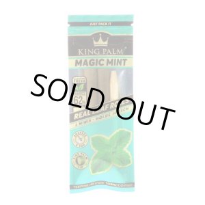 画像: KING PALM - Mini Pre-Rolled Magic Mint  ナチュラルリーフラップ 2本入り