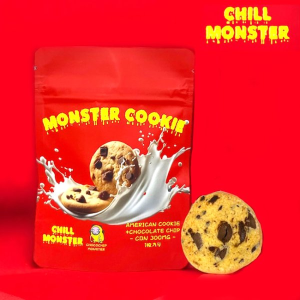 画像1: CHILL MONSTER - チルモンスター CBNクッキー 1枚入り / CBN300mg（アメリカンチョコチップ味） (1)