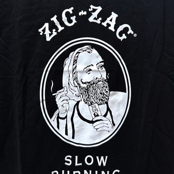 画像2: ZIG ZAG - ジグザグ 公式 メンズ Tシャツ ／ ブラック (2)