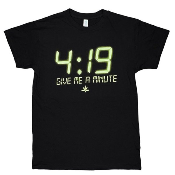 画像1: Brisco Brands - 4:19 Give Me a Minute ユニセックス Tシャツ ／ ブラック (1)