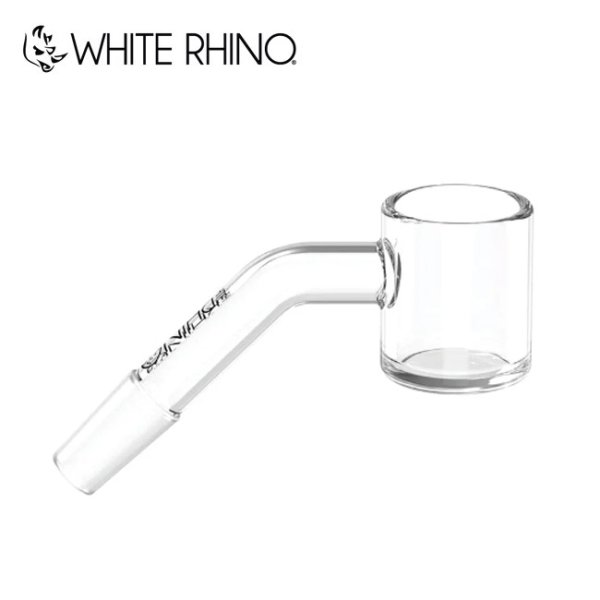 画像1: White Rhino - 2mm Quartz Banger 45° ワックス・ ダブリグ用　火皿 バンガーネイル（太さ14mm ／ オス型 ） (1)