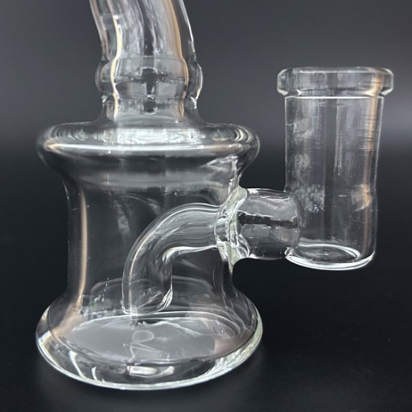 画像2: Stemless Mini Glass Bong ステムレス ミニガラス ボング（火皿なし）9.5cm (2)